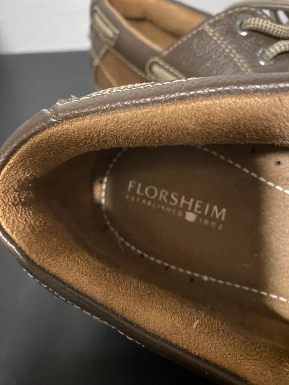 Florsheim Men's Lakeside Moc Toe Oxford Boat Shoes, Size 10M
